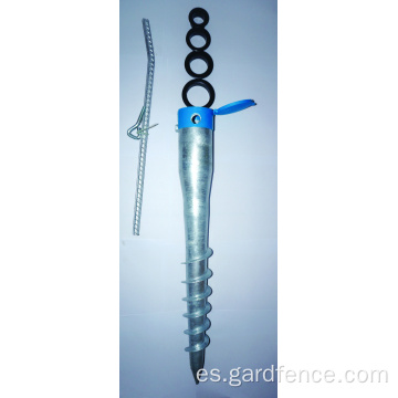 Tierra espiral galvanizado en caliente galvanizado